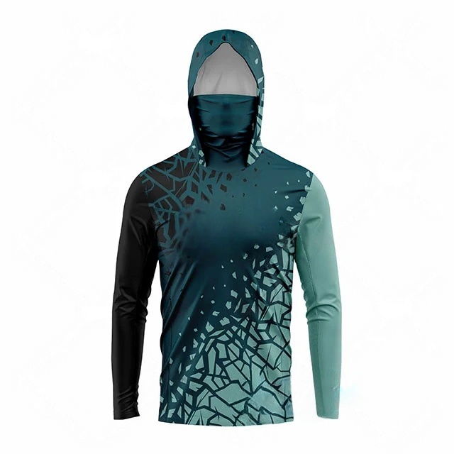 Fishing Shirt Uv Protection - Roupa de pesca MALFC para homens,